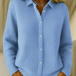 Fiora – Elegantní a pohodlný cardigan, barva: modrá