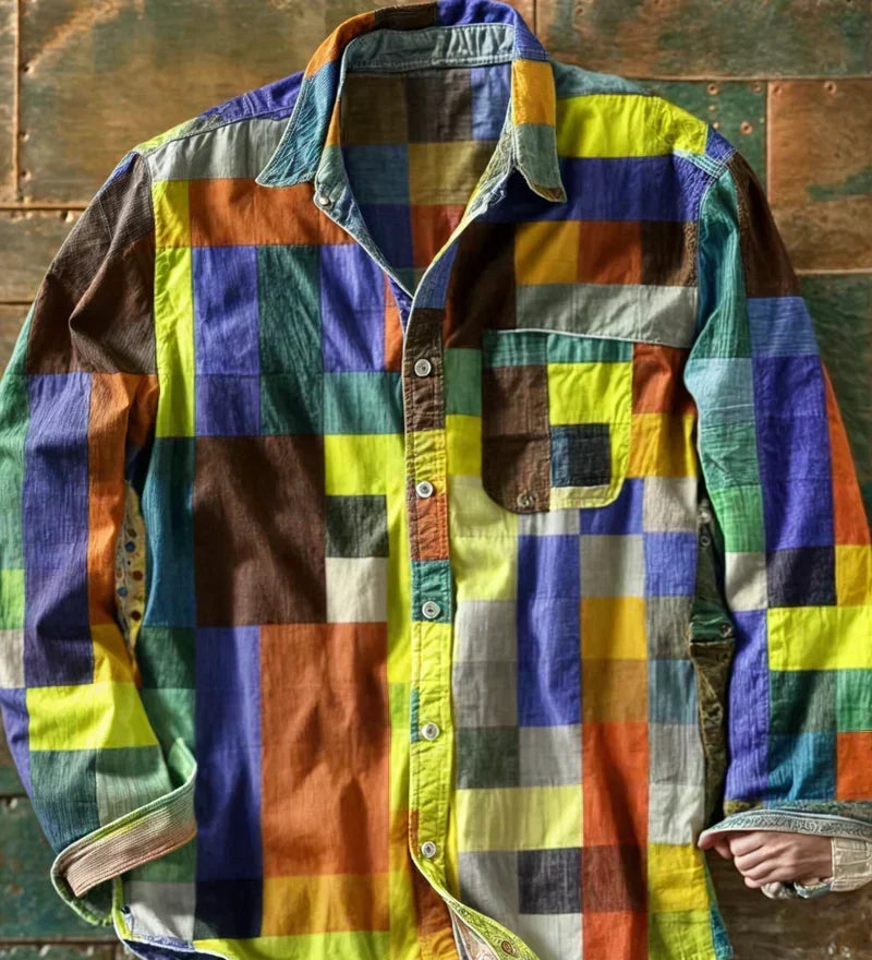 Das Russel — Patchwork Statement Hemd
