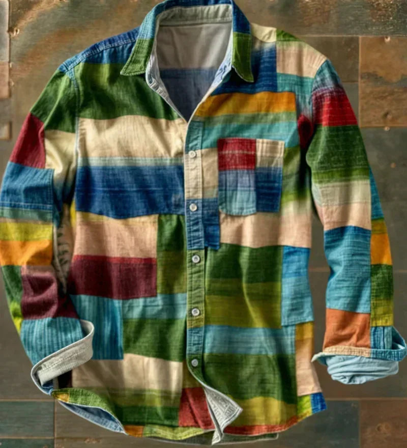 Das Russel — Patchwork Statement Hemd