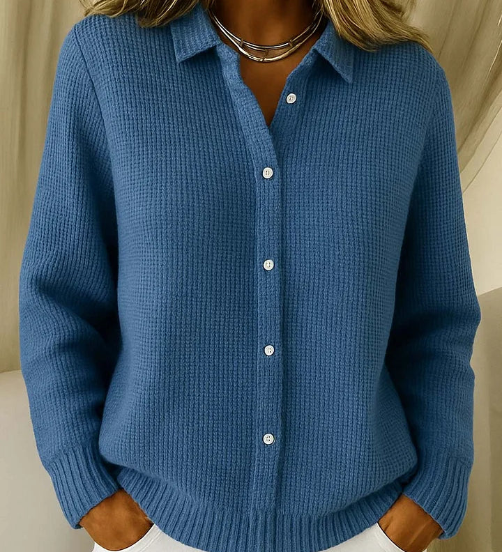 Fiora – Elegantní a pohodlný cardigan, barva: tmavě modrá