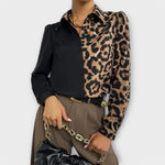 Valentina - Jednoduché tričko s leopardím vzorem