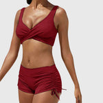 Viktoria – Elegantní bikiny, barva: červená