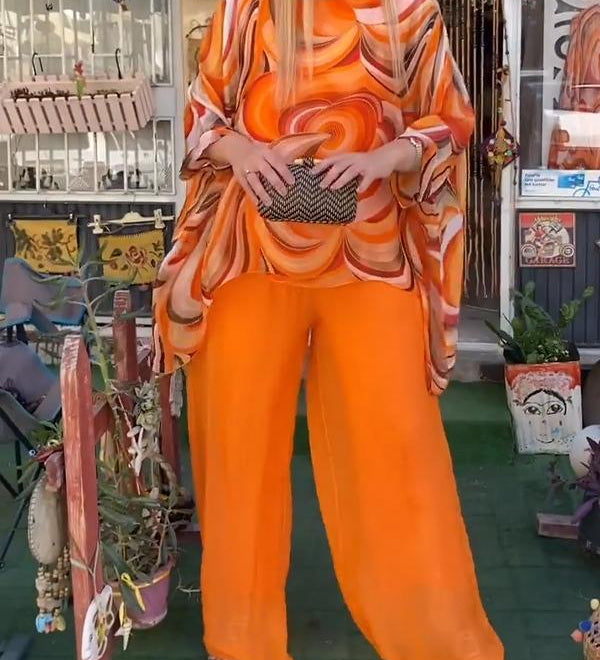 Katharina – Umělecký komplet Viima, barva: oranžová