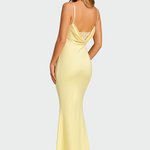 Veronika – Elegantní šaty, barva: žlutá